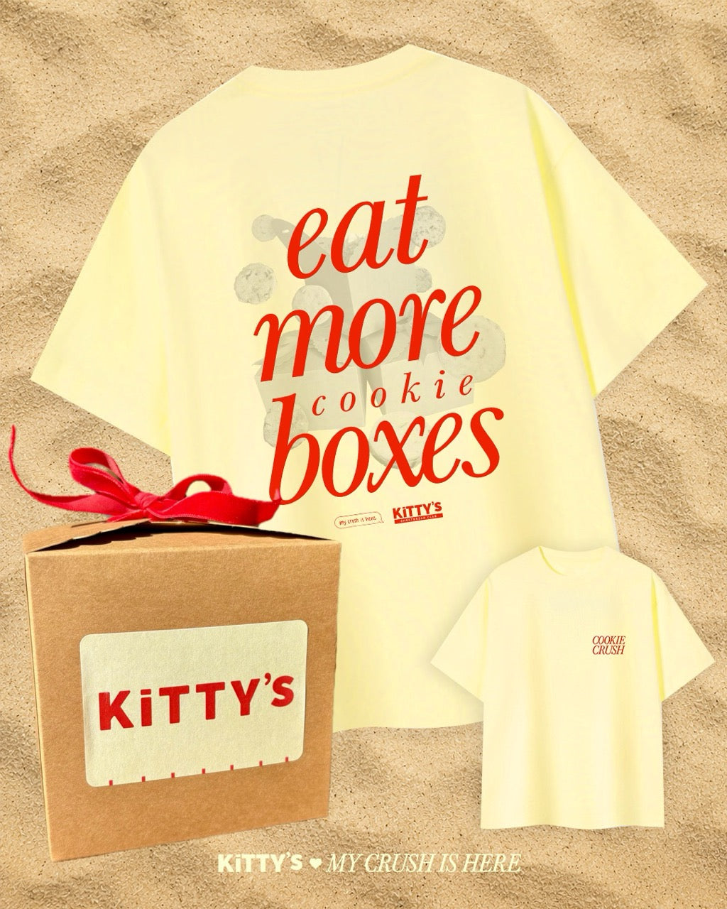 Kitty's x My Crush Is Here August Cookie Club with T-Shirt!